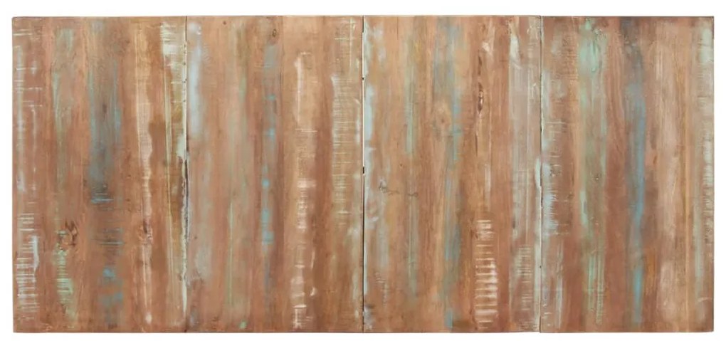 Tömör újrahasznosított fa étkezőasztal 200 x 90 x 76 cm