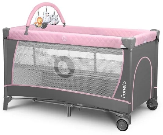 Lionelo - FLOWER Flamingo utazóágy