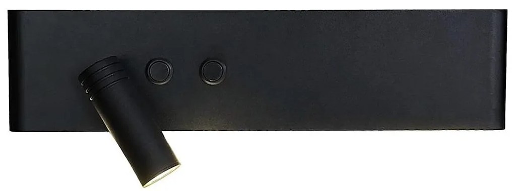 LED fali spotlámpa RESORT LED/10W/230V + LED/3W, fekete, bal oldali