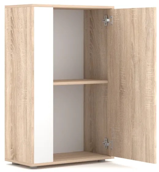 Nappali Szekrénysor Sonoma Tölgy / Fehér Színben. BERNO