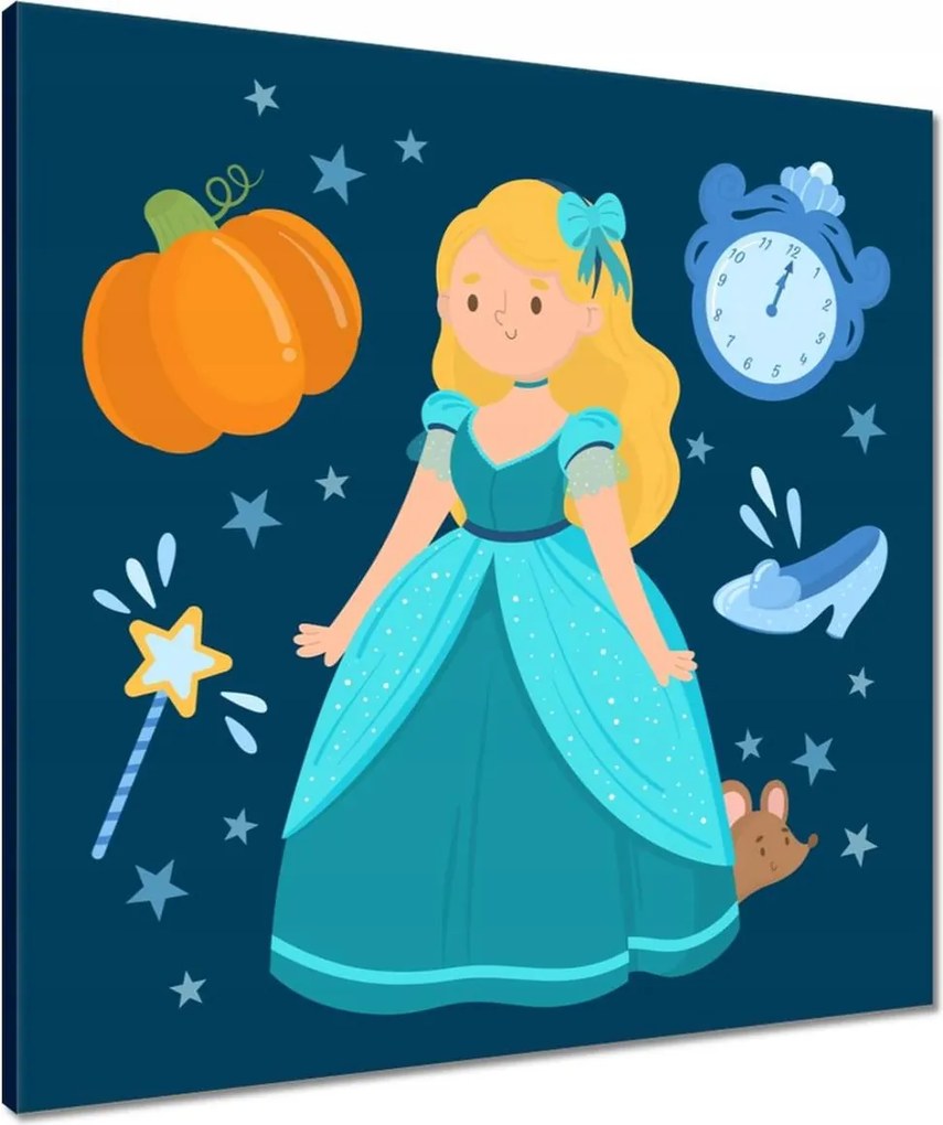 Vászonkép 60x60 Hamupipőke Bál Hintó