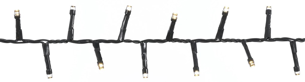 Láncsor lámpa zöld, 1000 fehér LED-del, 20m, IP44 - Prancer