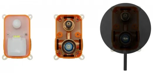 REA-P4100 - LUNGO falba süllyesztett csaptelepes zuhanyszett, fekete