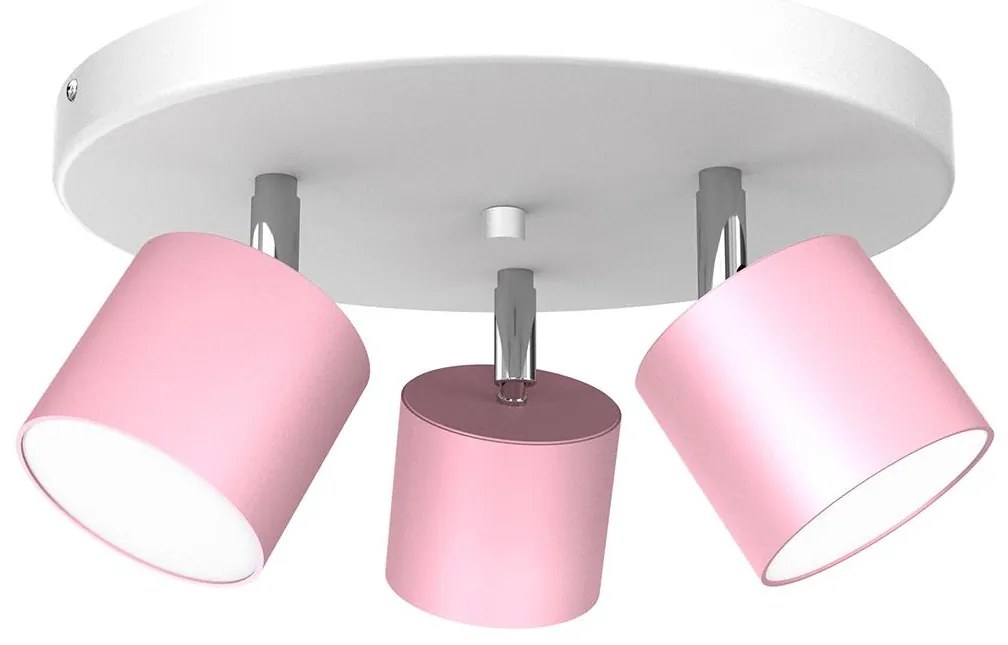 Spotlámpa DIXIE 3xGX53/11W/230V rózsaszín