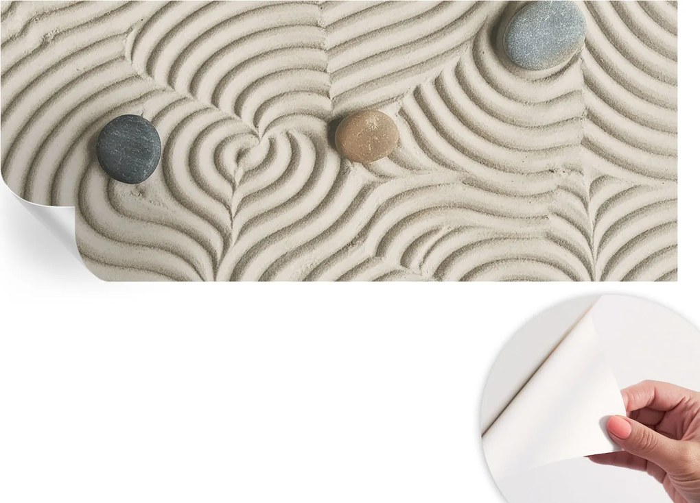 Design fali fotótapéta Öntapadós Harmonikus hullámok 250x104 cm