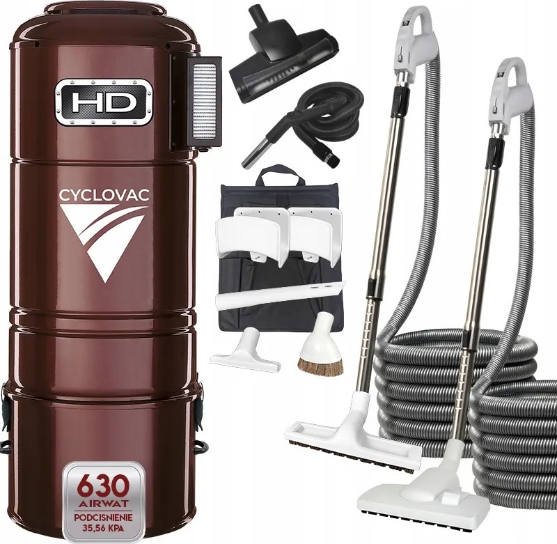 Központi Porszívó Cyclovac HD801 Két Tömlőből Álló Szett