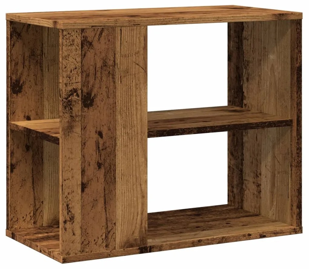antik fa színű szerelt fa kisszekrény 60 x 30 x 50 cm