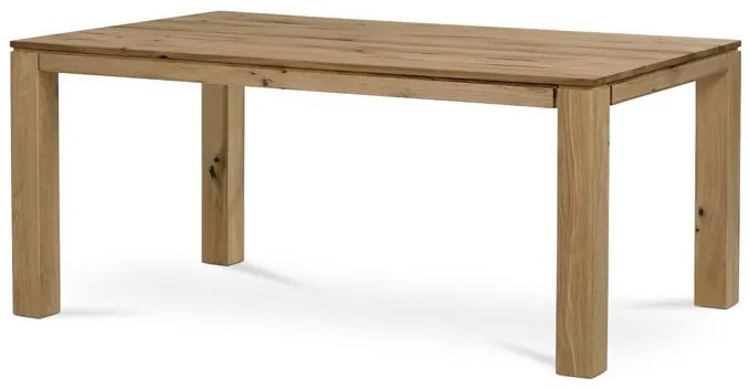 Étkezőasztal 180x90 cm, tömör tölgy lábak 8x8 cm