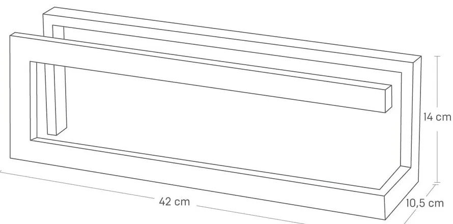 Fehér fém papucstartó állvány Line – YAMAZAKI