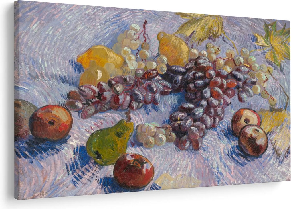 Kép - Vincent van Gogh, Grapes, Lemons, Pears, and Apples, reprodukciók (90x60 cm)