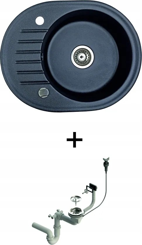 Gránit Mosogató Konyhai mosogató Came szifon