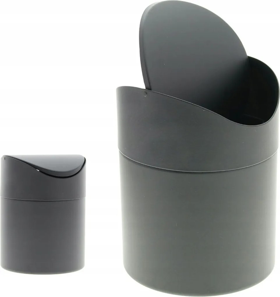 Mini Fekete Asztali Szemetes Kosár Fürdőszobába, Étterembe Kis Szemetes