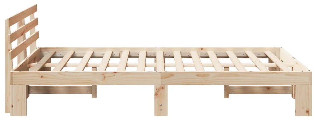 Tömör Fenyőfa Ágykeret Természetes Fa Tömör Fa 140 x 190 cm