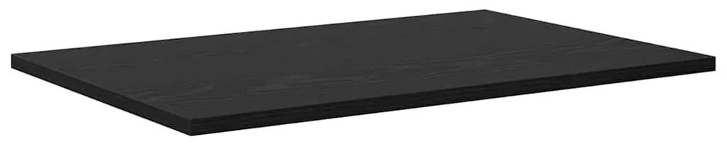 Polcos könyvespolc 4 pcs Fekete 60 x 40 x 1.5 cm Faanyag