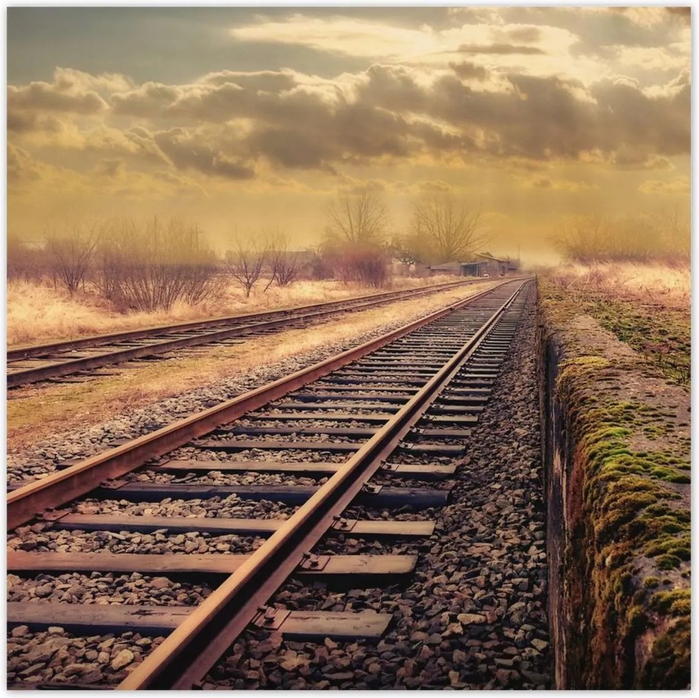 Poszterek 100x100 Vasút Vonatok Sínek