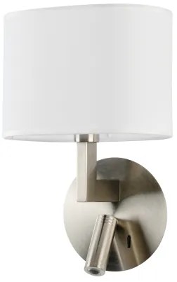 Brilagi - LED Fali lámpa DAYA 1xE14/40W/230V + LED/3W fehér/matt króm