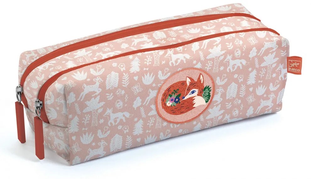 Tolltartó két rekesszel - Róka - Fox pencil case