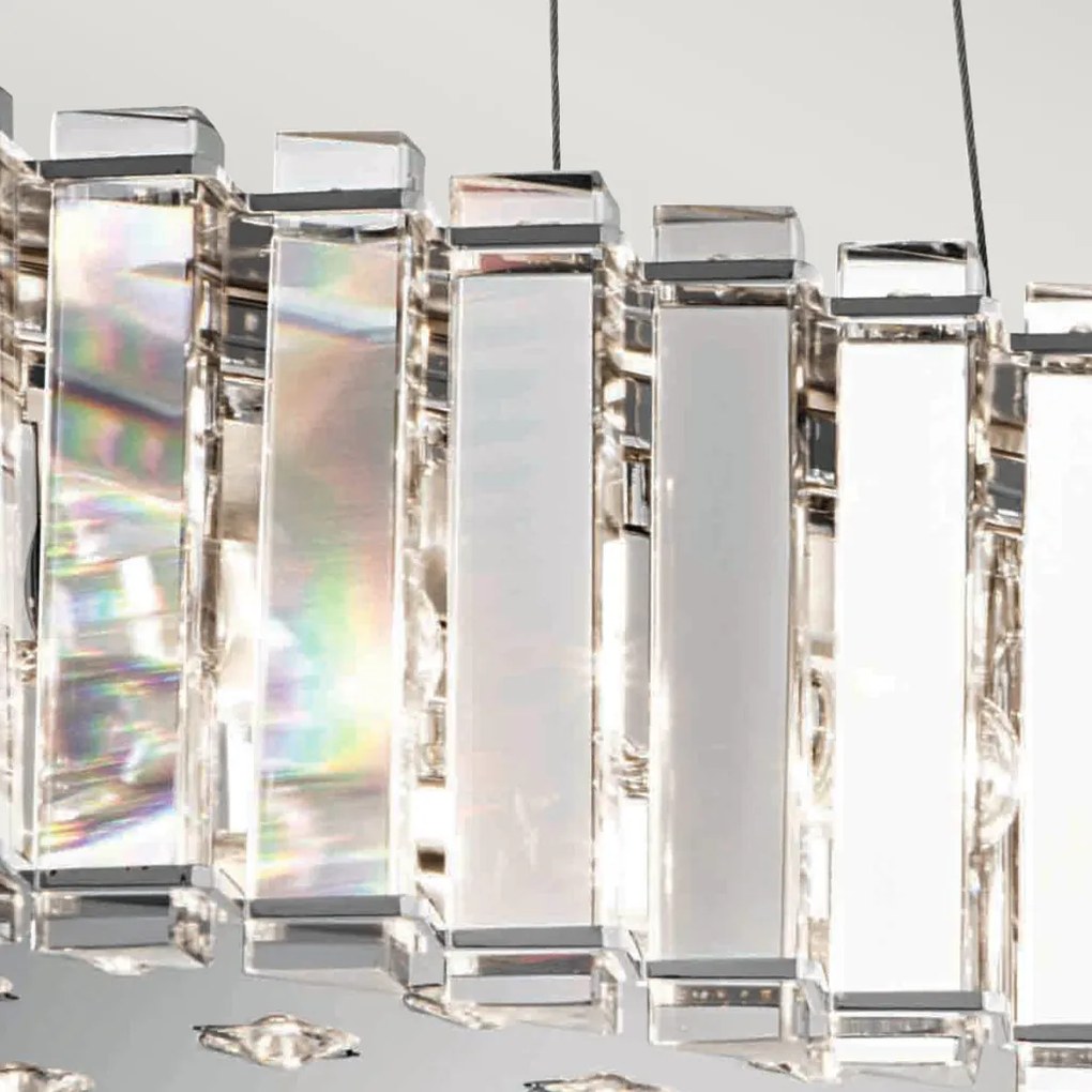 Kichler CRYSTAL SKYE KL-CRYSTAL-SKYE-ISLE Függőlámpa 8x3,5W/G9 320LM IP44
