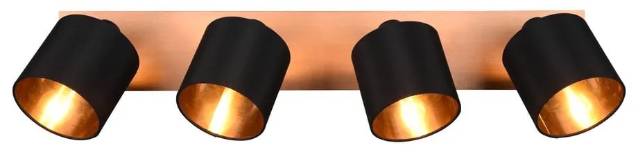 Fekete-natúr színű spotlámpa ø 12 cm Tommy – Trio