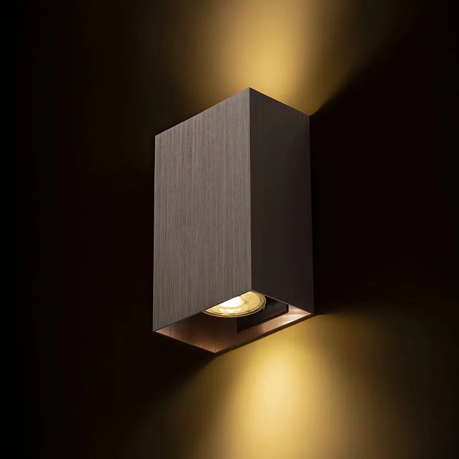 RENDL CAPRI RC fali lámpa csiszolt bronz 230V LED GU10 2x9W