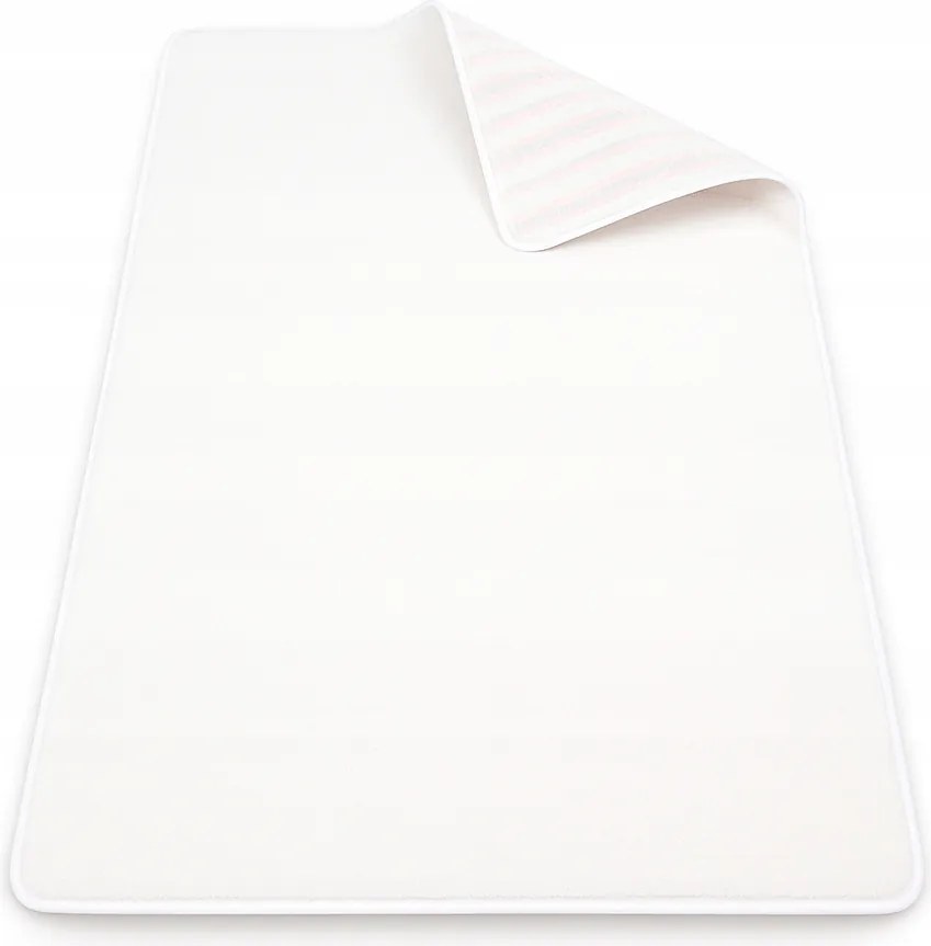 Szőnyeg Fehér Gyöngy Csillogó Puha Haj Vastag Elegáns 050x100 cm Violin