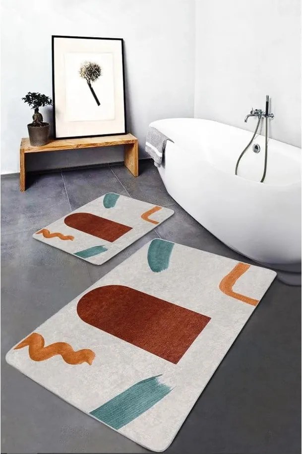 Bársony fürdőszobai kilépő szett 2 db-os 60x100 cm – Mila Home