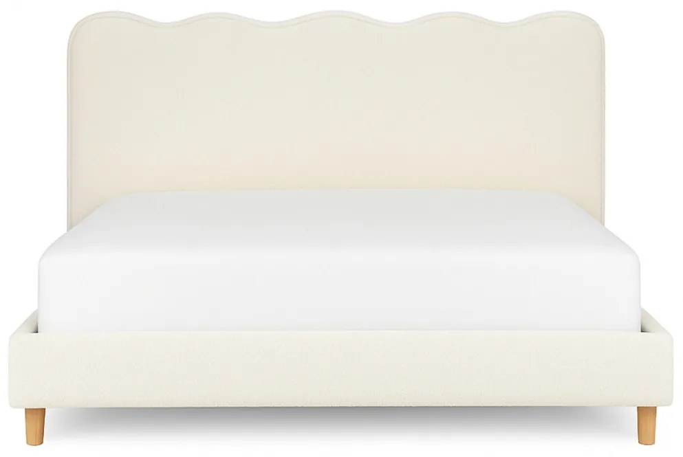 Franciaágy Krém Bouclé Kárpittal. 180x200 cm. IZMIR Boucle