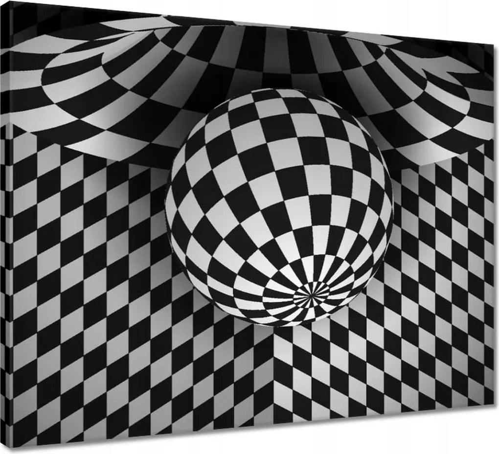 Vászonkép 50x40 Absztrakt fekete-fehér