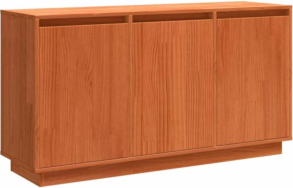 vidaXL Széf Barna Tölgy 111 x 34 x 60 cm Tömör fenyőfa
