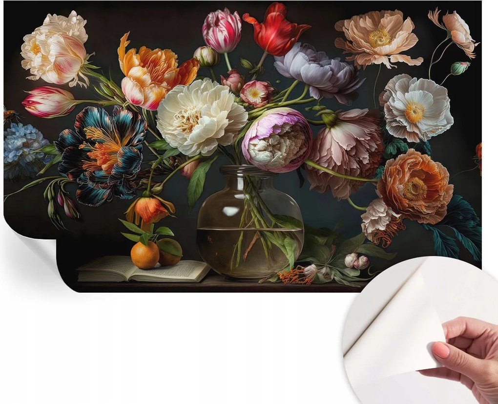 Design fali fotótapéta öntapadós virágcsokor 416x254 cm