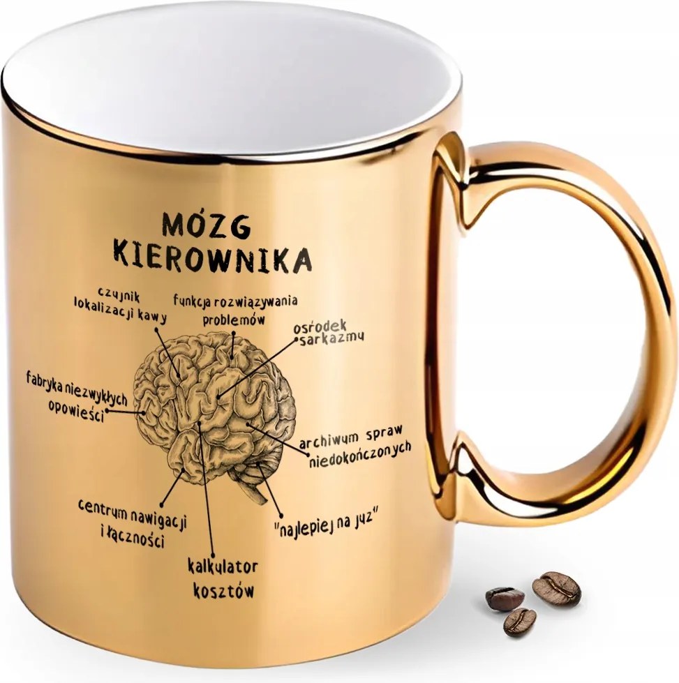 Bögre Arany Kerámia Menedzser Agy Vicces Ajándék Előléptetés A Főnöknek