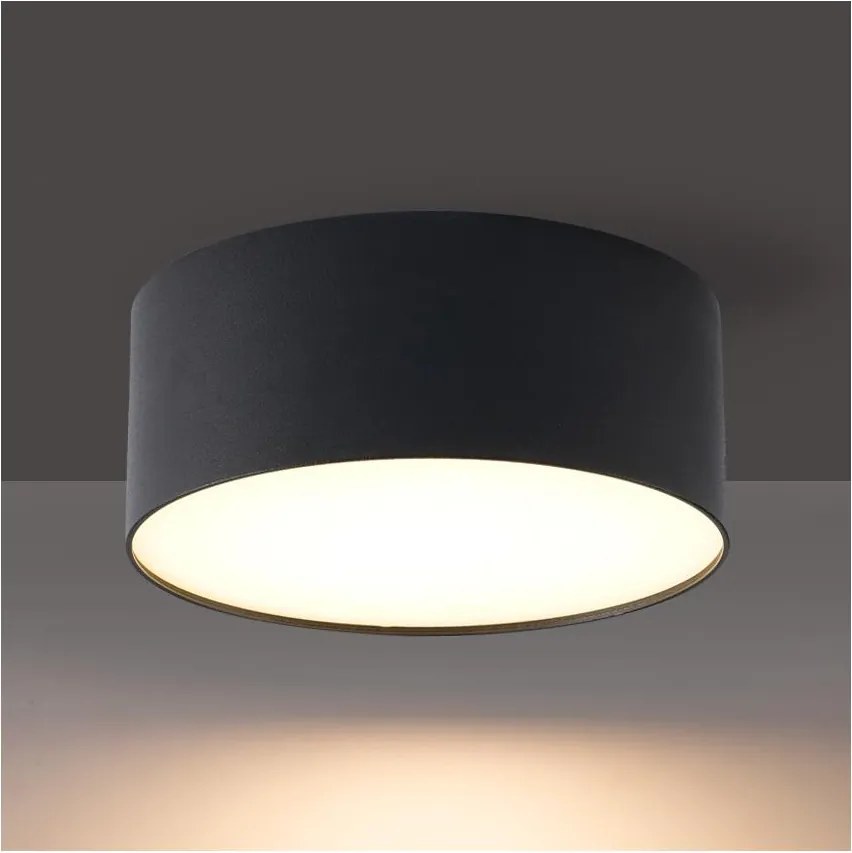 Brilagi - FORIS LED fürdőszobai mennyezeti lámpatest LED/20W/230V Ø 15 cm fekete IP44