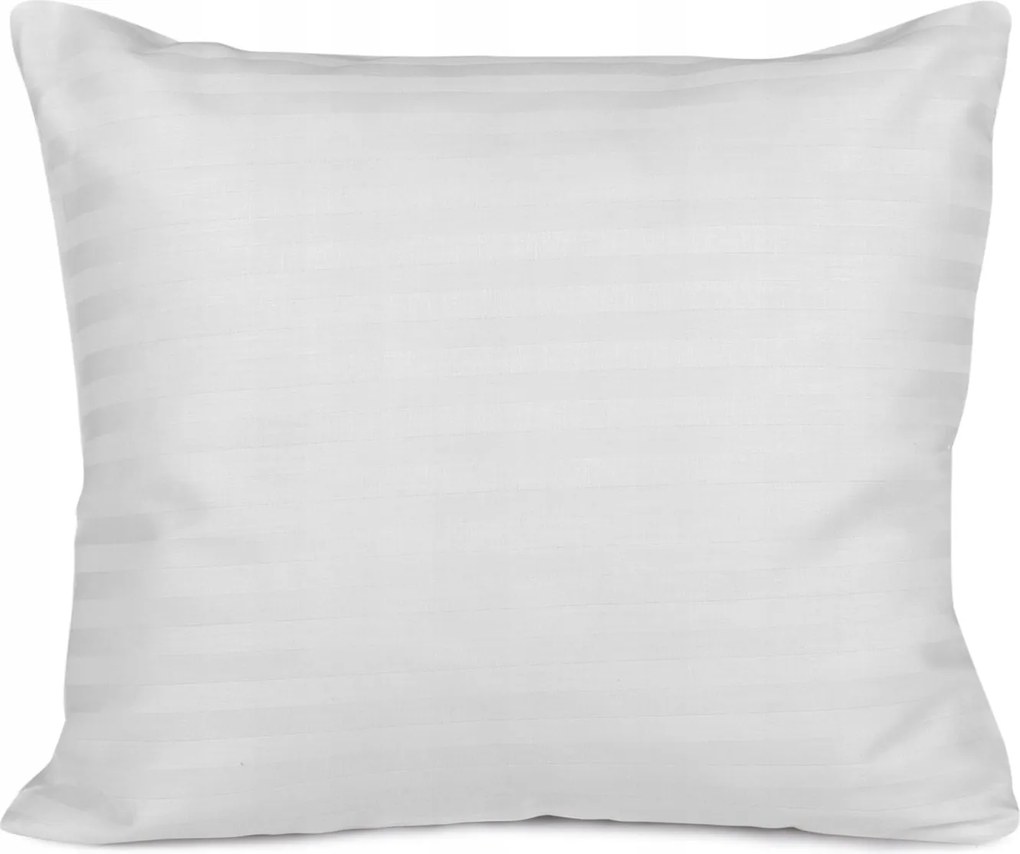 Pamut-szatén párnahuzat damaszt 70x80 fehér