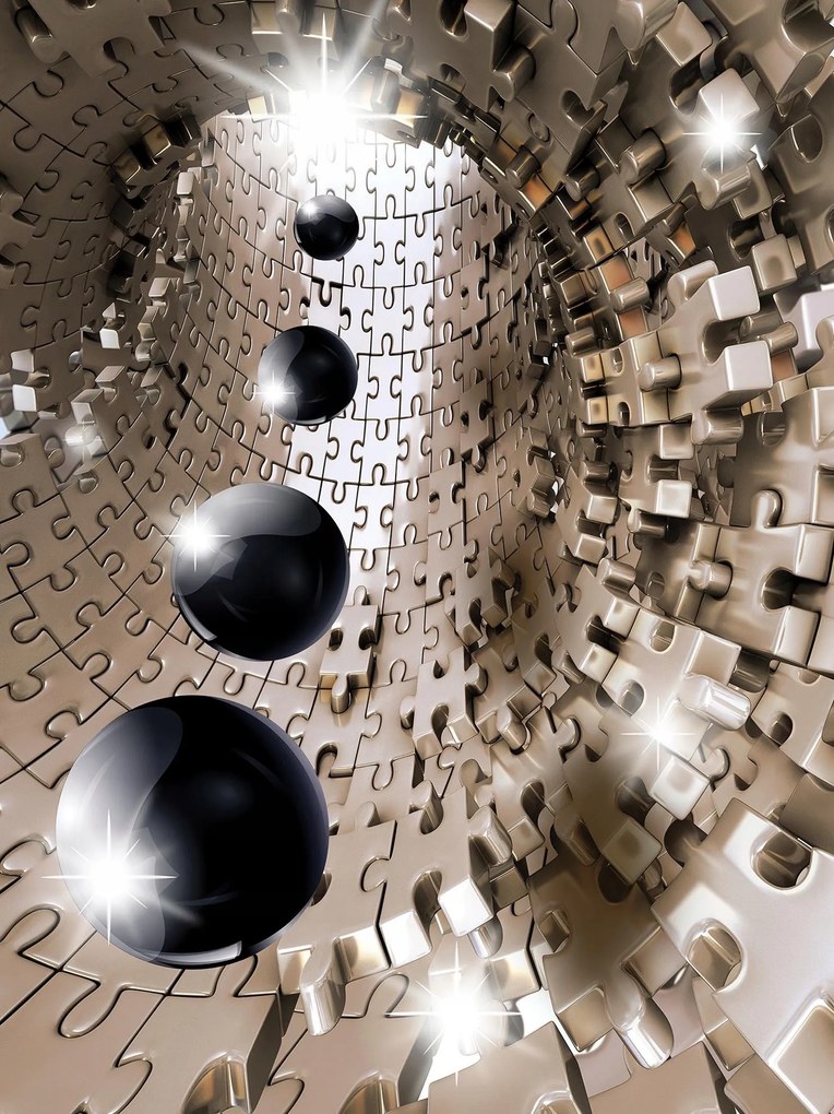 3D fotótapéta absztrakt gömbök fotótapéta 184 x 254