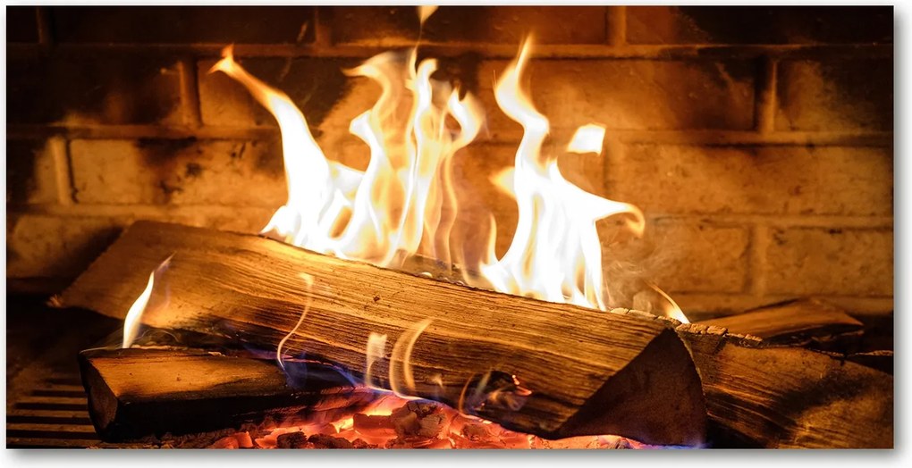 Konyhai panel Fa a kandallóban 120x60 cm Ragasztó