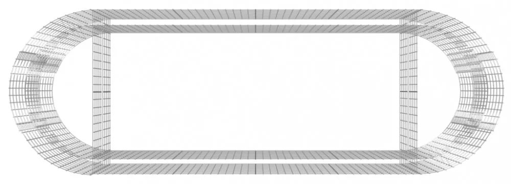 horganyzott vas gabion magaságyás 300x100x100 cm