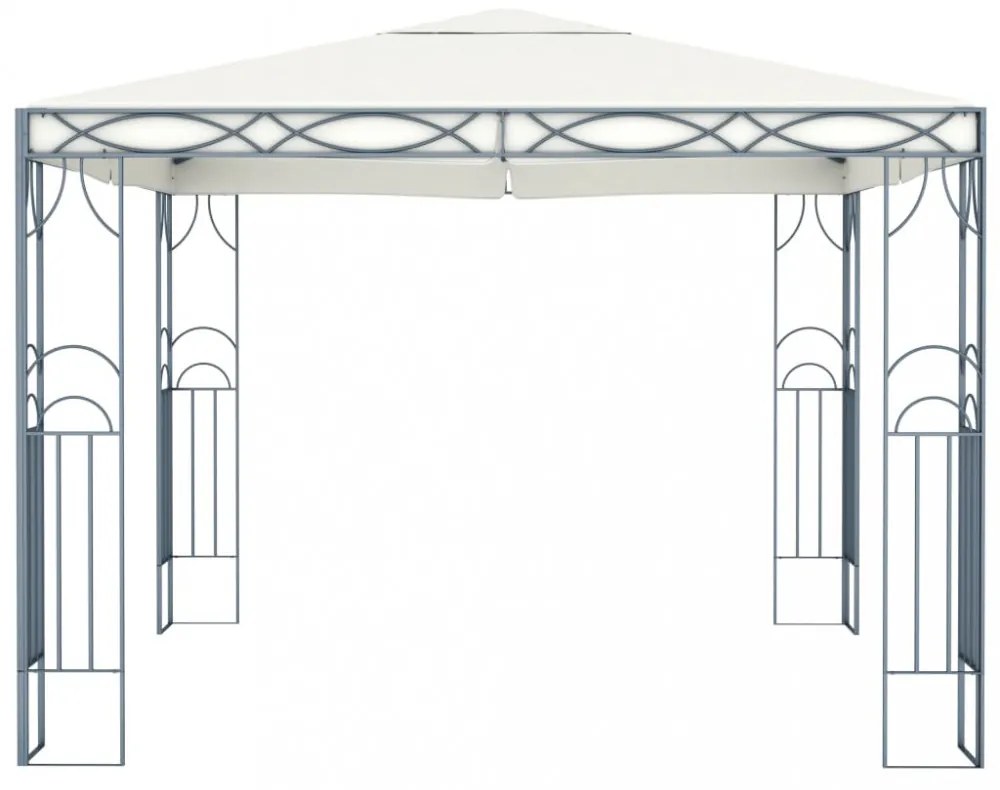 krémszínű pavilon 300 x 300 cm