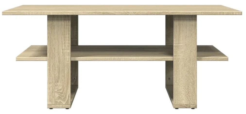 Sonoma tölgy színű szerelt fa dohányzóasztal 102 x 55 x 42 cm