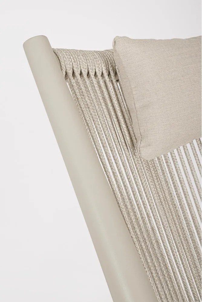 Bézs fém kerti fotel Aloha – Bizzotto