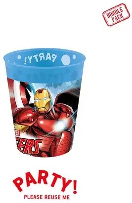 Bosszúállók Infinity Stones micro prémium műanyag pohár szett 4 db-os 250 ml