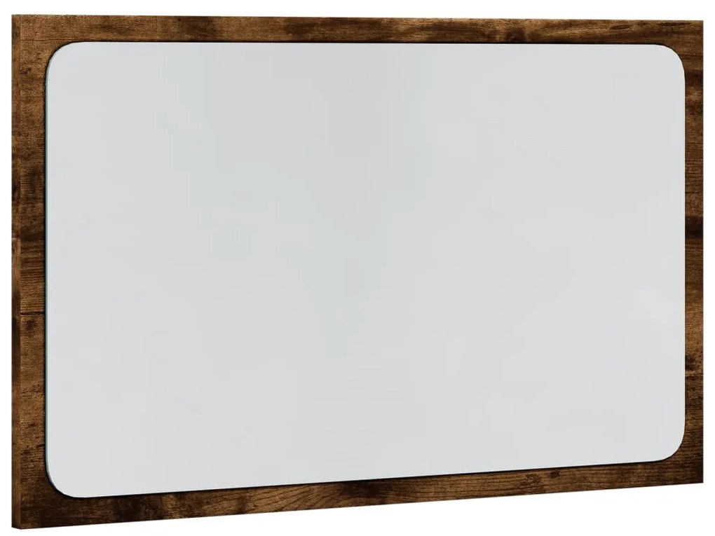 sonoma tölgy szerelt fa LED-es fürdőszobatükör 60 x 8,5 x 38 cm