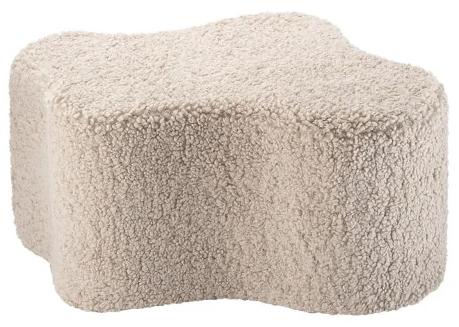 Világosbarna buklé gyerek puff Cloud – Wigiwama