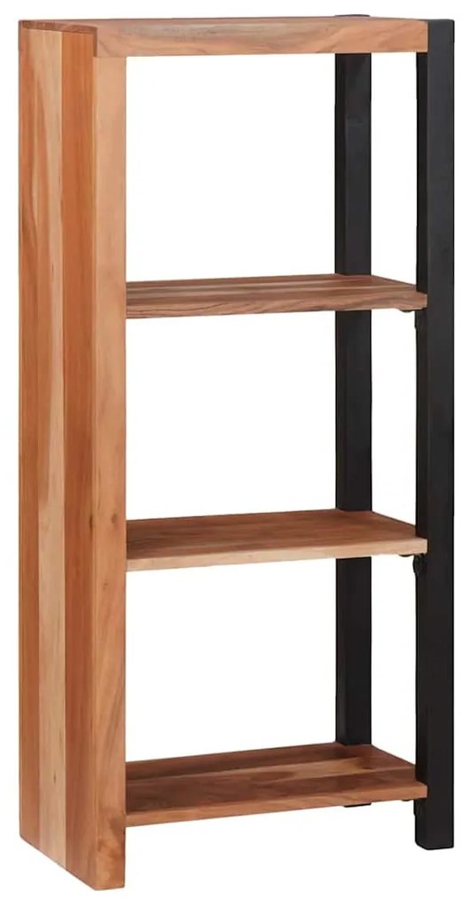 Könyvszekrény Barna, Fekete 50 x 30 x 110 cm Tömör Akácfa