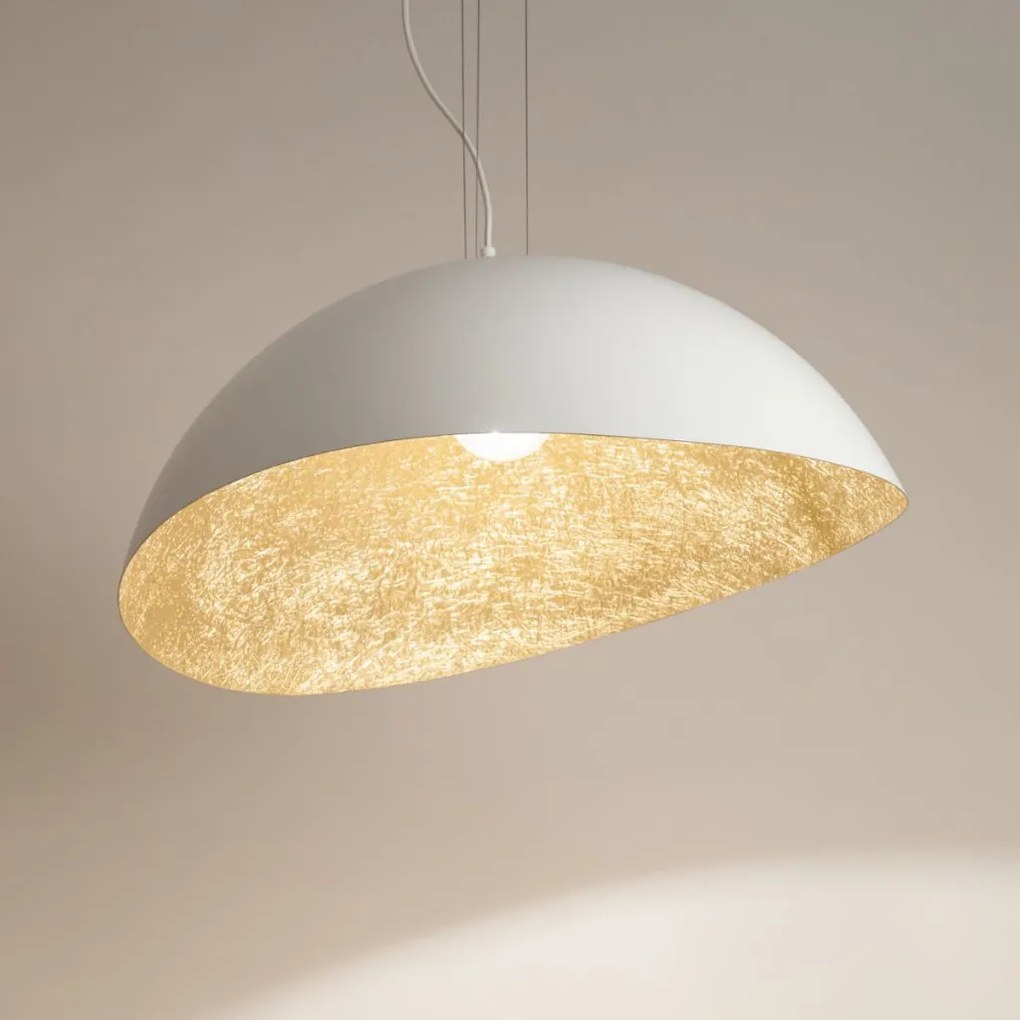 SIGMA LIGHTING 40615 SOLARIS Modern Függesztett Lámpa Fehér, Arany E27 IP20