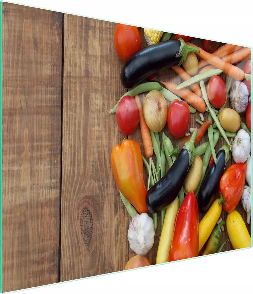 Üveg Vágódeszka 52x30 Zöldség Edzett Üveg