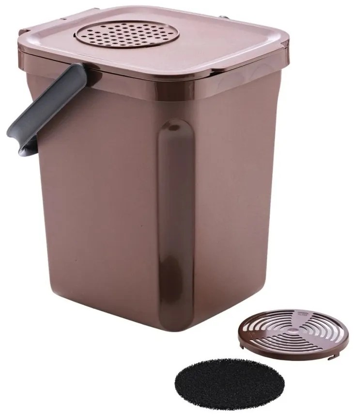 Denox Active Szerves hulladékos szemetes 10 l,barna