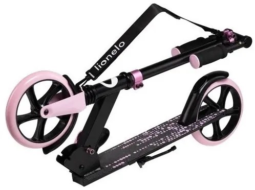 Lionelo - Gyerek roller LUCA fekete/rózsaszín