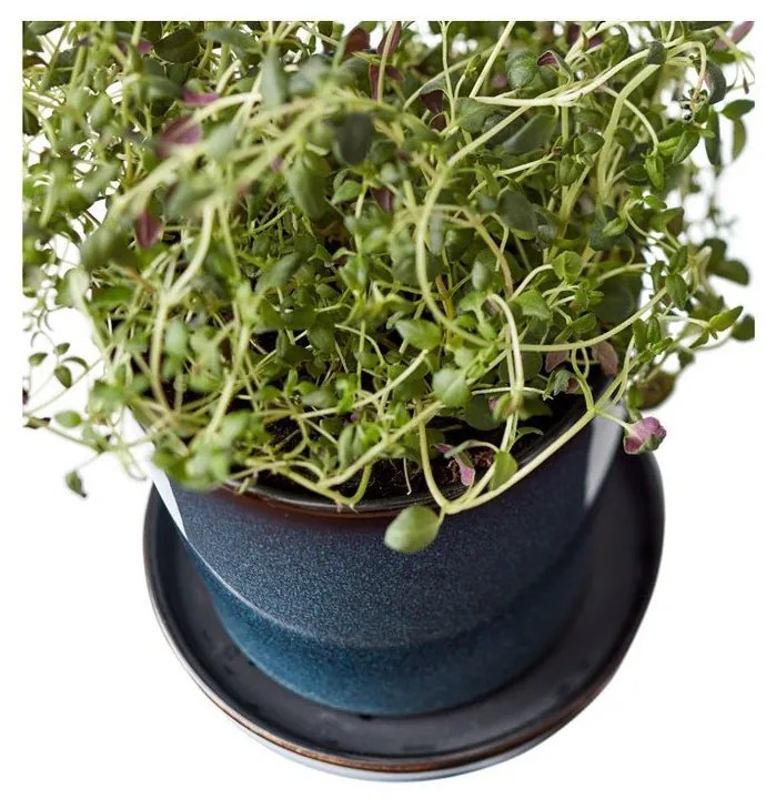 Kőedény kaspó ø 10 cm Gastro Dark Blue/Black – Bitz