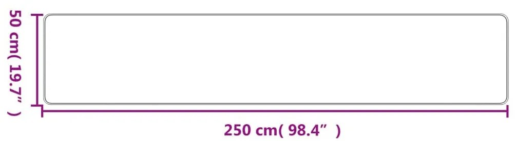 homokszínű szizálhatású futószőnyeg 50 x 250 cm