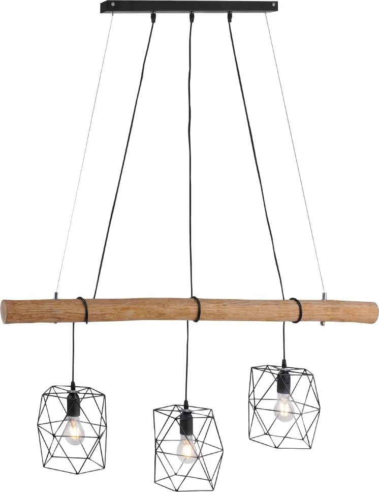 Paul Neuhaus loft függeszték edgar fekete fa pln15503-18